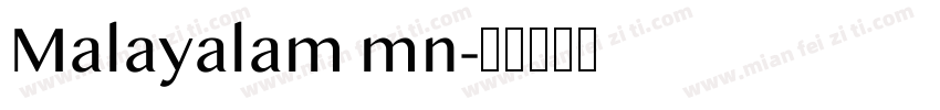 Malayalam mn字体转换